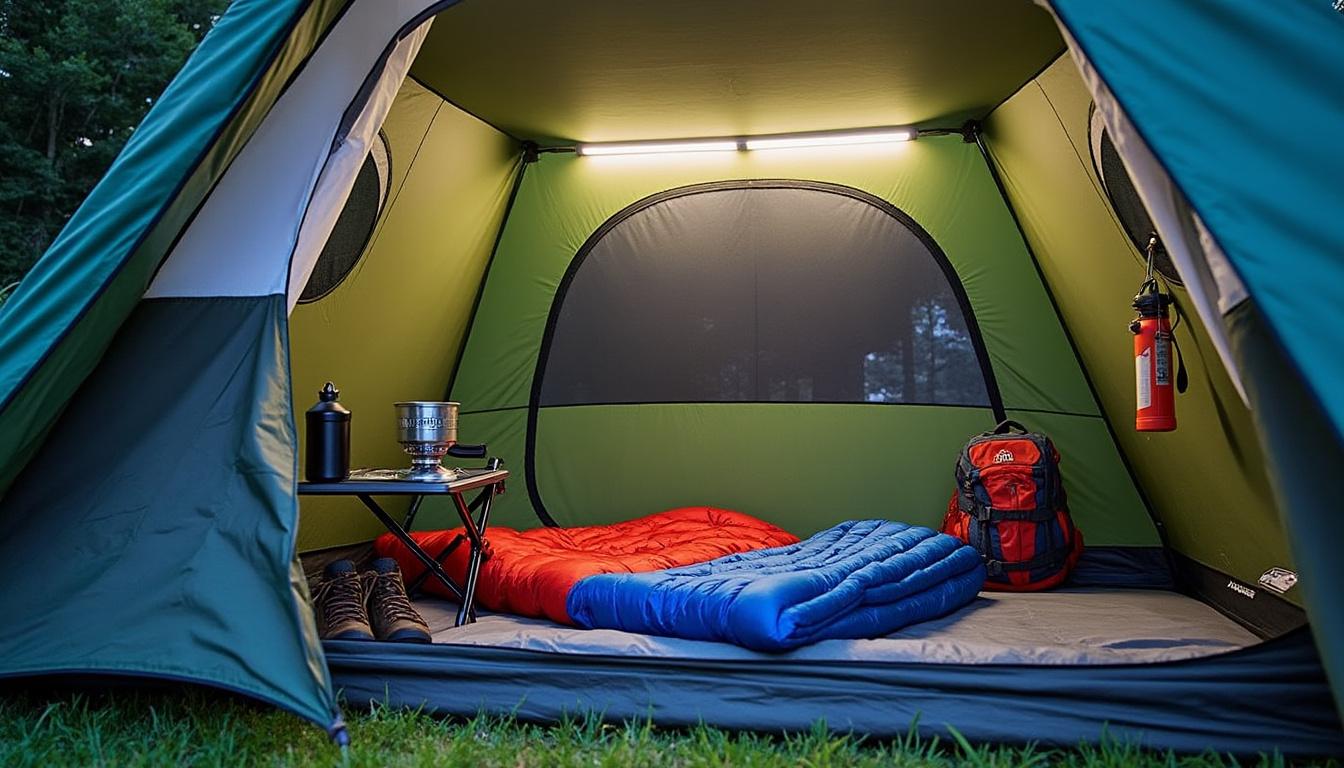 découvrez comment installer un éclairage efficace dans votre tente de randonnée pour améliorer votre confort et votre sécurité lors de vos aventures en plein air. suivez nos conseils pratiques pour choisir et mettre en place l'éclairage idéal qui vous accompagnera lors de vos nuits sous les étoiles.