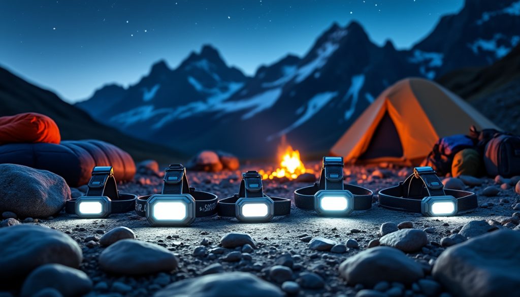 découvrez notre sélection des meilleures lampes frontales pour le bivouac en montagne : performance, autonomie et confort pour vos aventures en plein air.