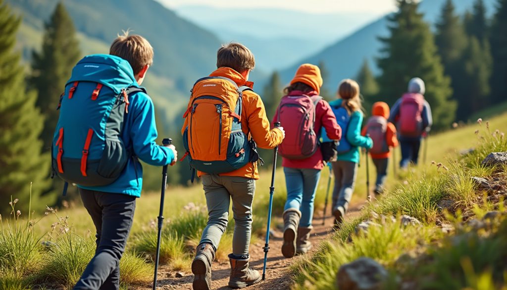 découvrez les meilleures marques pour équiper vos enfants lors de leurs aventures en randonnée, alliant confort, sécurité et qualité.